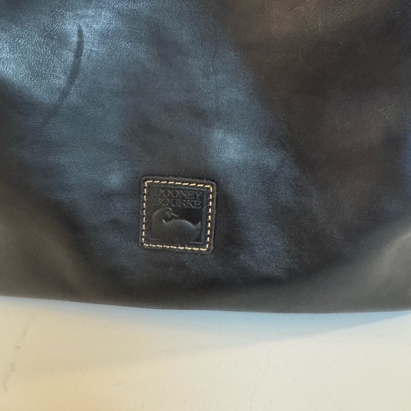 🖤 DOONEY & BOURKE BLACK LEATHER FLORENTINE LARGE ZIP BARLOW BAG! - Picture 4 of 16